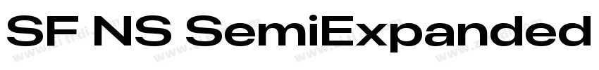 SF NS SemiExpanded H字体转换